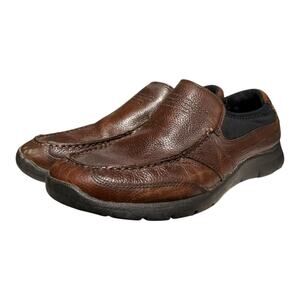 Earth Spirit Edison Brown Leather Slip On Casual Shoes Men’s Size 9 Loafers